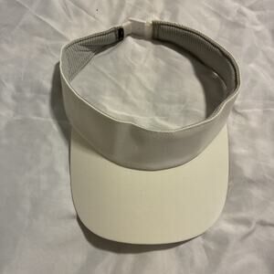 Lululemon Women’s White Fast Paced Wide Band Running Visor (one Size)